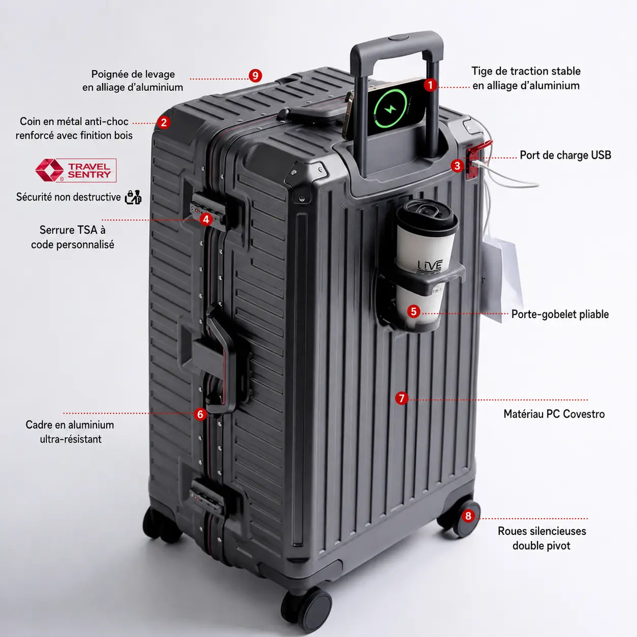 Valise Largo | Bagage en Cabine / Bagage en Soute - 150631