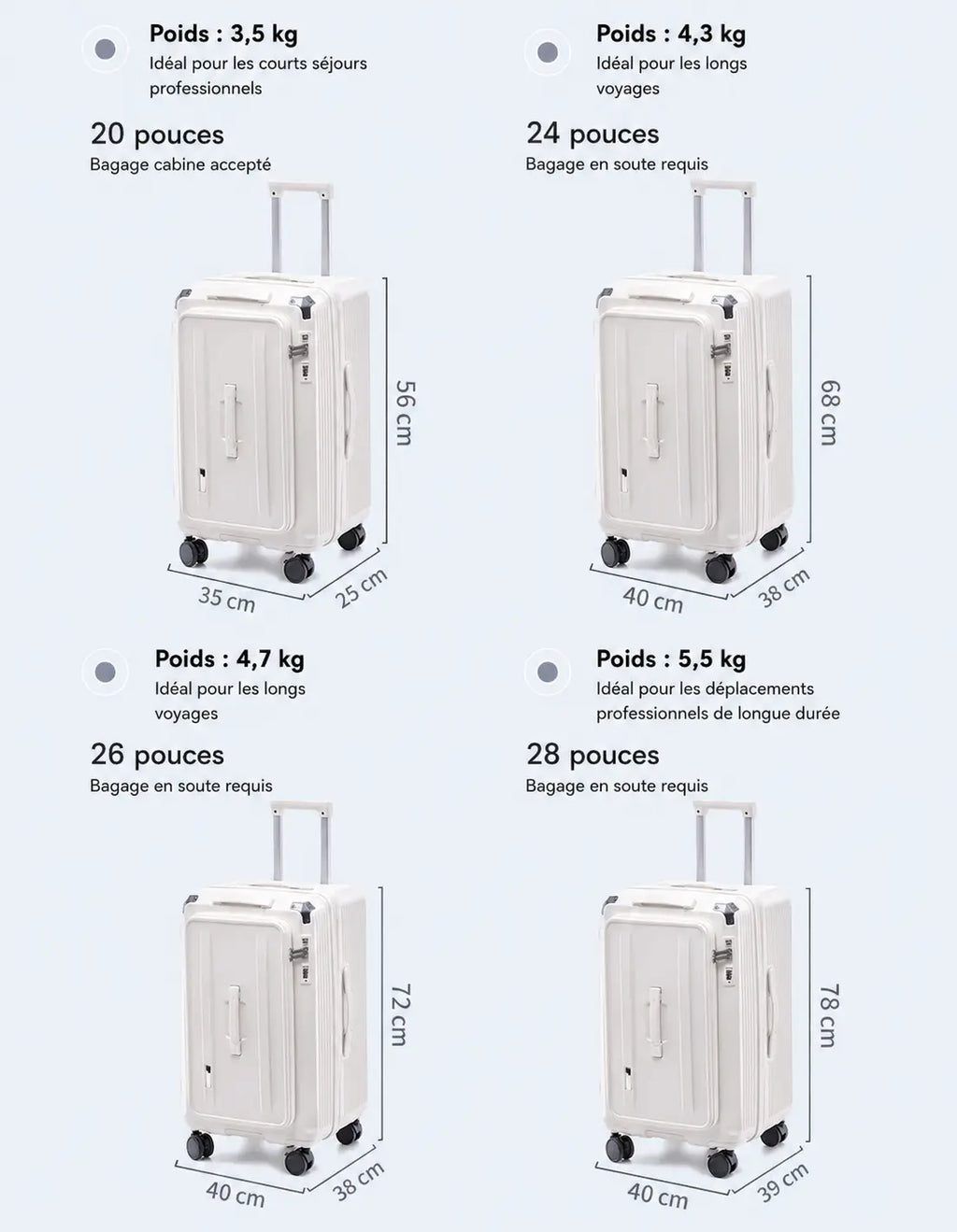 Valise Bloom | Bagage en Cabine / Bagage en Soute - 828746