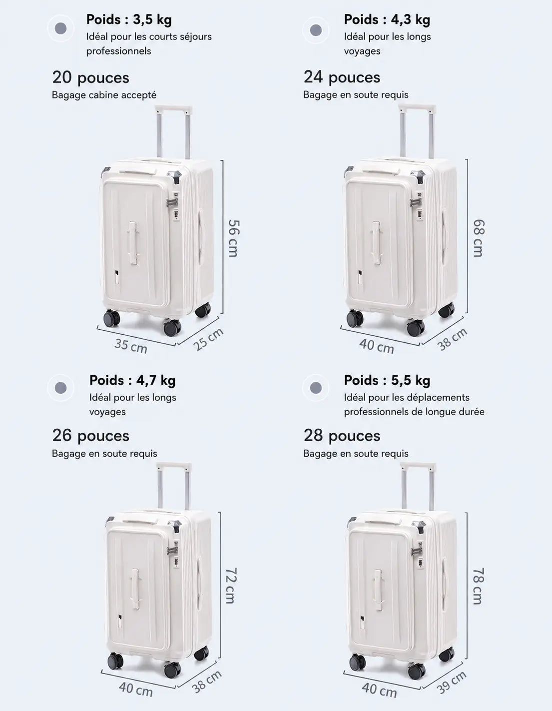 Valise Bloom | Bagage en Cabine / Bagage en Soute - 828746