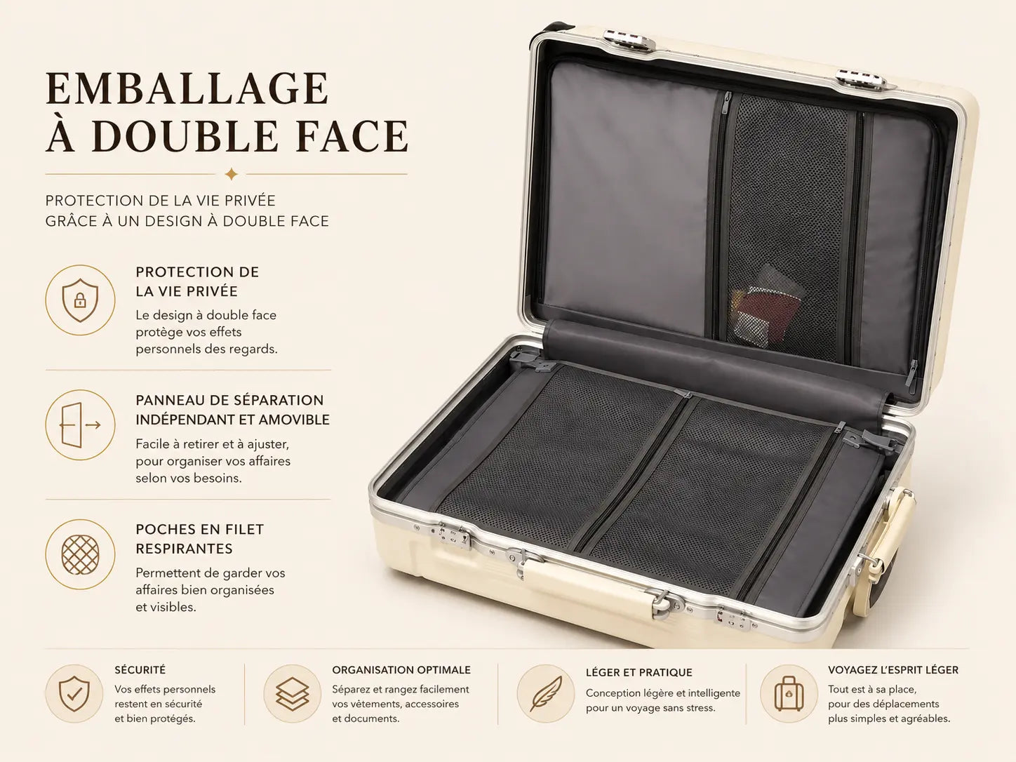 Valise Ferro | Bagage en Cabine / Bagage en Soute - 427619