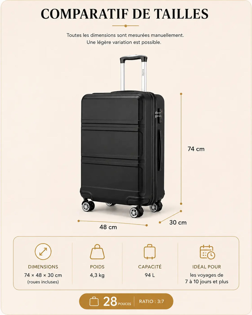 Valise Dune | Bagage en Soute / Valise Voyage - 911326
