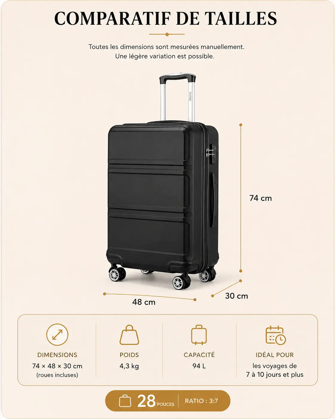 Valise Dune | Bagage en Soute / Valise Voyage - 911326