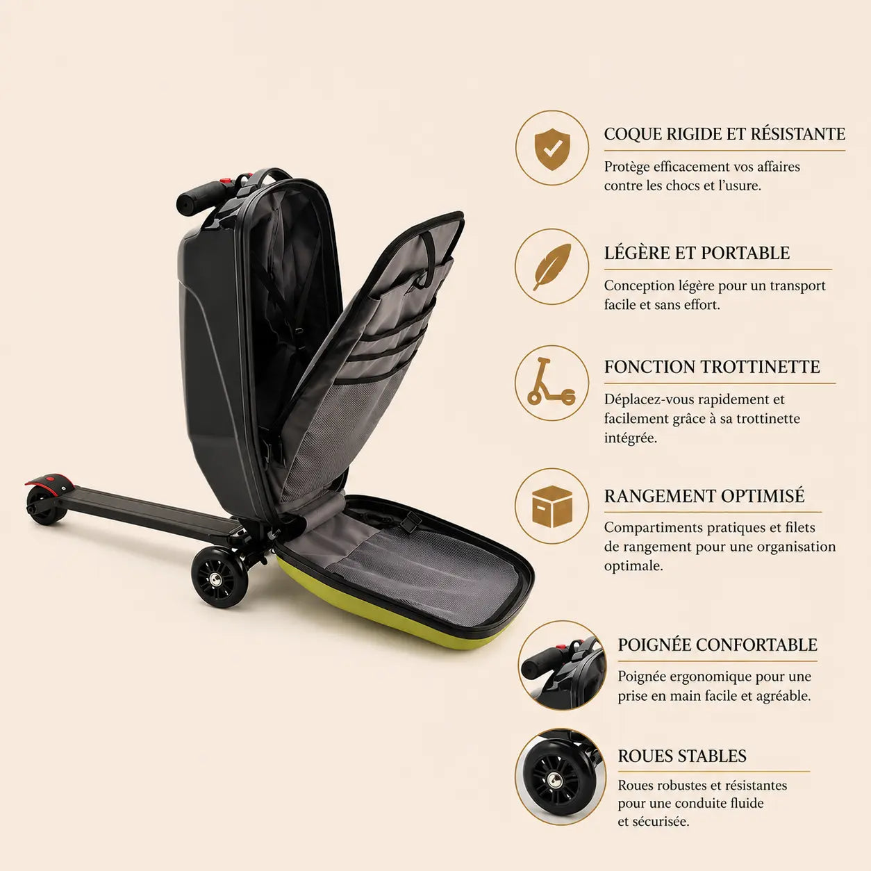 Valise Scoot | Bagage en Cabine / Valise Légère - 790328