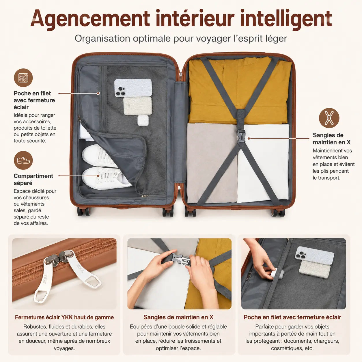 Valise Lyra | Bagage en Cabine / Bagage en Soute - 594347