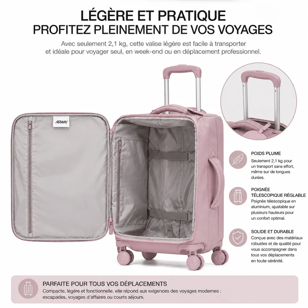 Valise Indigo | Bagage en Cabine / Bagage en Soute - 951337