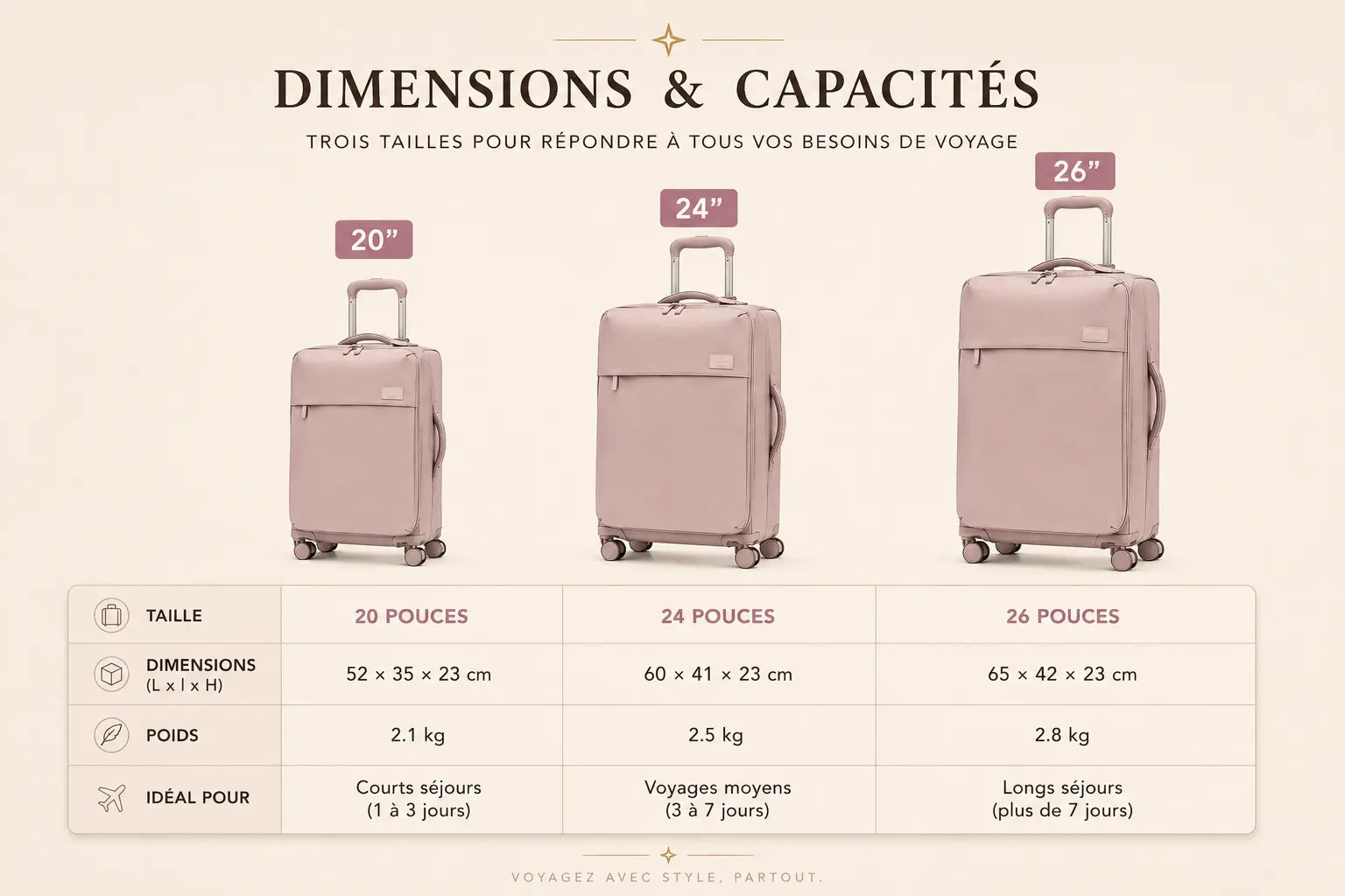 Valise Indigo | Bagage en Cabine / Bagage en Soute - 785623
