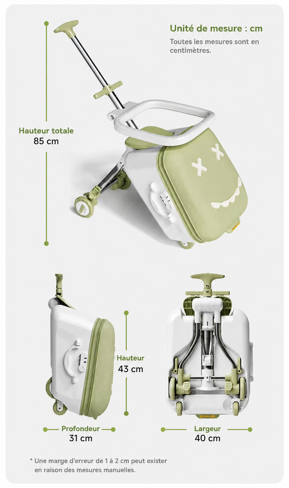 Valise Kidi | Bagage en Cabine / Valise Légère - 937434