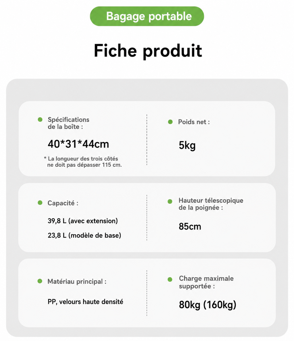 Valise Kidi | Bagage en Cabine / Valise Légère - 633160