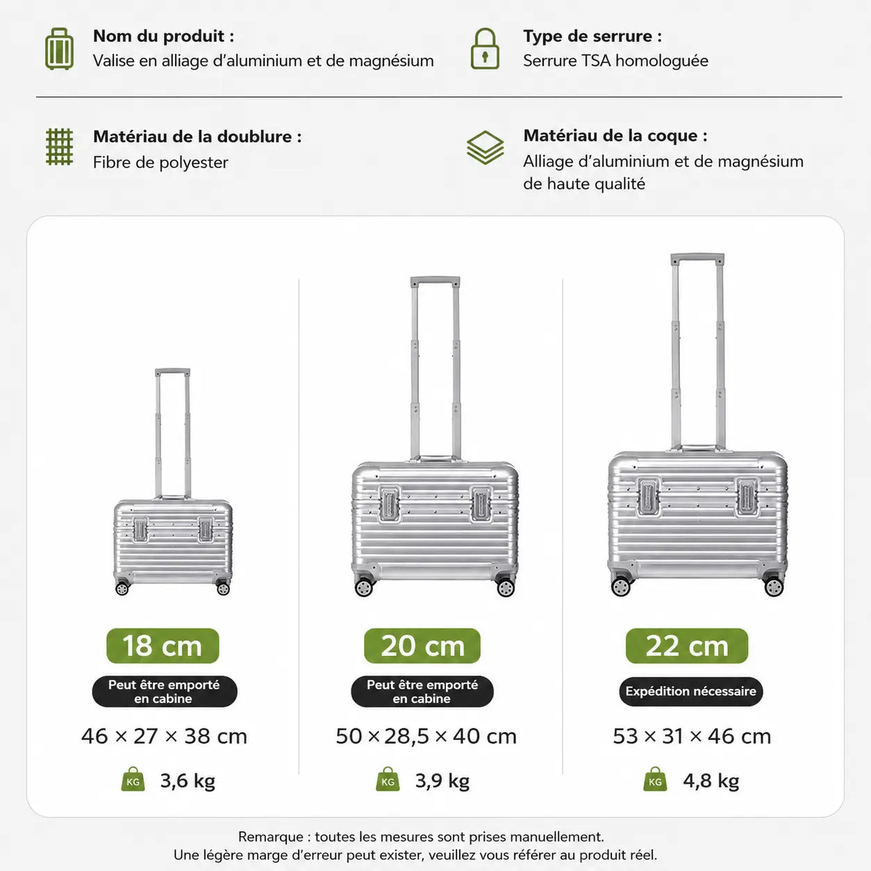Valise Stratos | Bagage en Cabine / Valise Légère - 216739